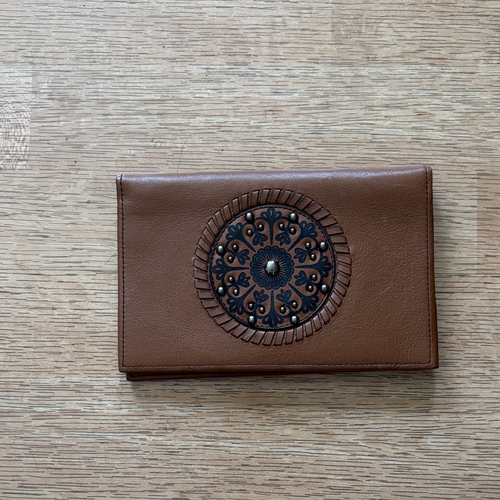 Brighton Brown Wallet with Black Embellishment